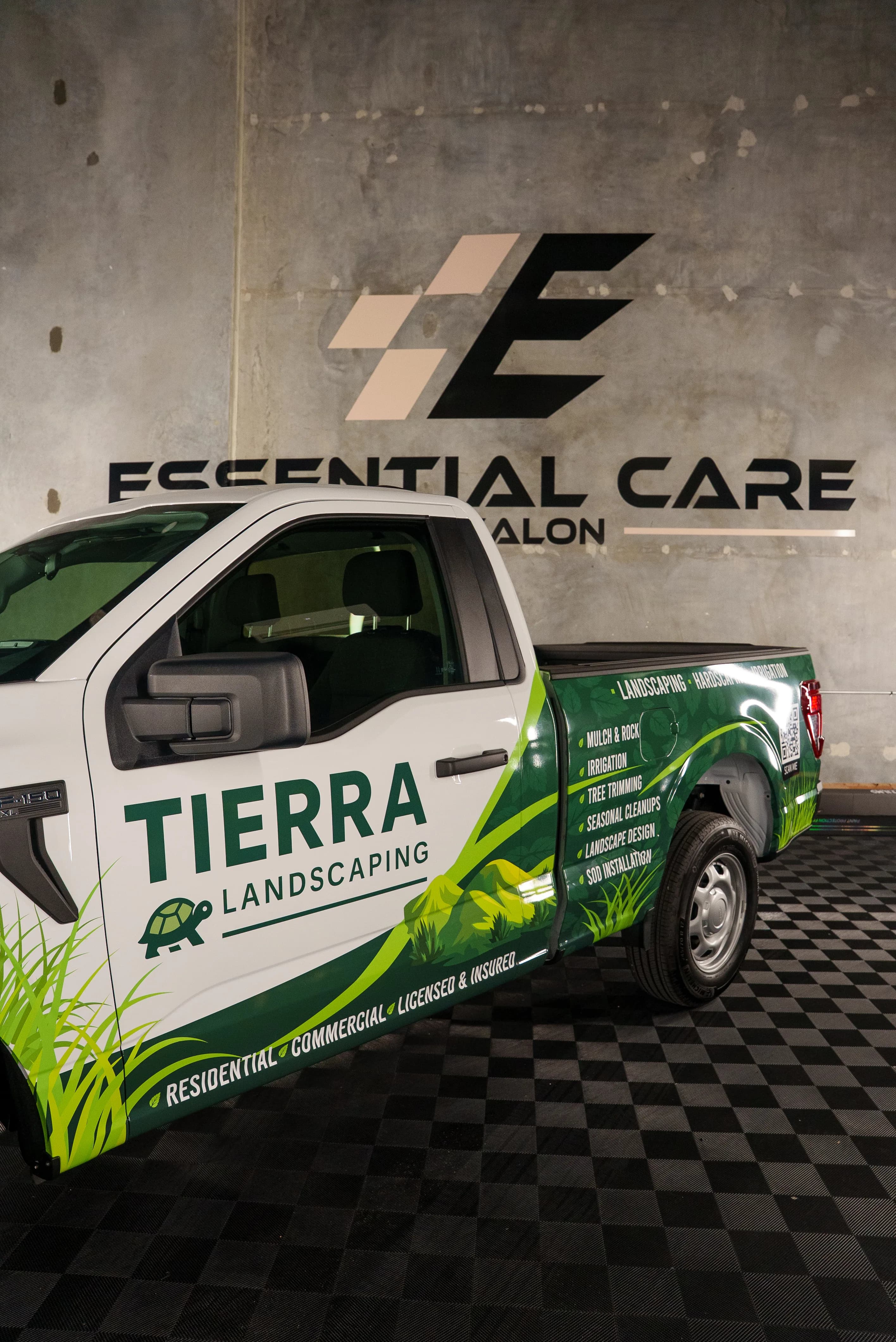 Tierra Landscaping commercial truck wrap and fleet branding